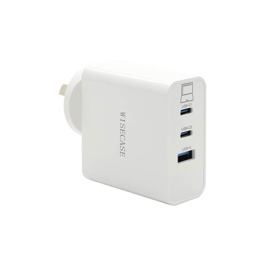 Wisecase GaN 65W USB C Charger with Multi Ports Plug