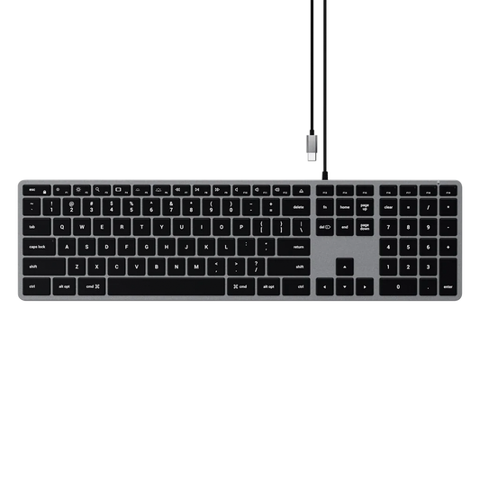 SATECHI Slim W3 USB-C Wired Keyboard (Space Grey)