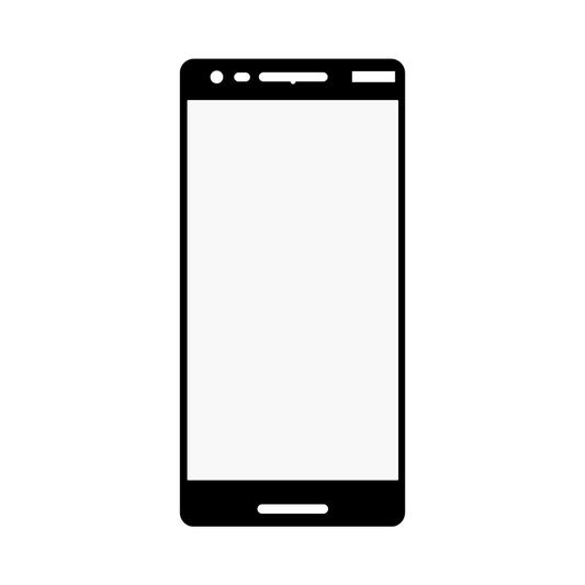 Nokia 2.1 2018 Tempered Glass 2D Budget - Black