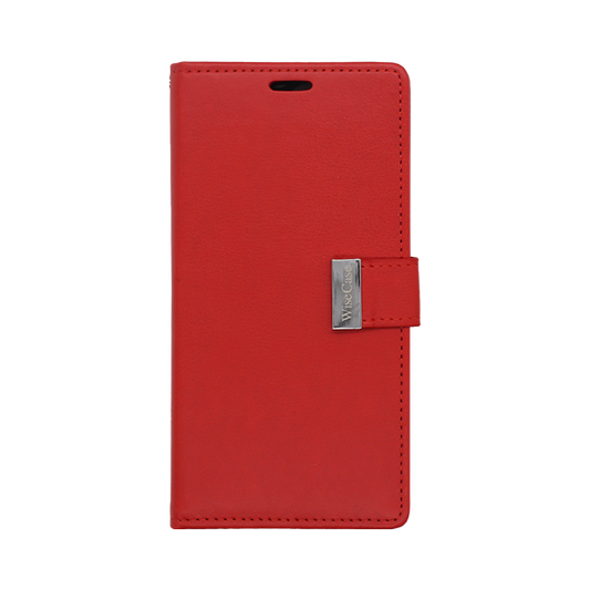 Wisecase iPhone 15 Pro Max Pocket Diary Wallet Red