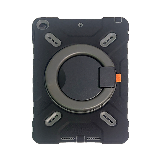 Pepk iPad Air 1/2 New iPad 2017/2018/iPad Pro 9.7 Rugged case for Kids Black+Gray