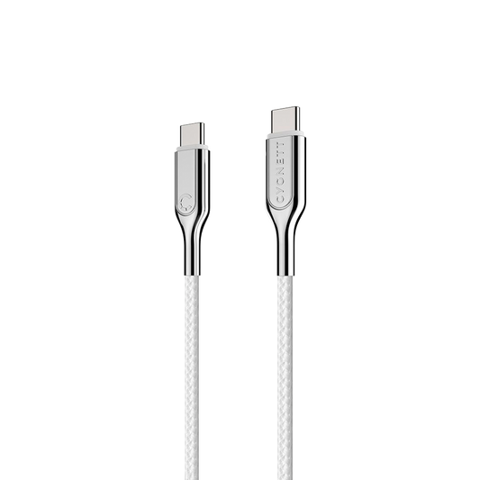 Cygnett Armoured USB-C to USB-C (USB 2.0) Cable - White 2m