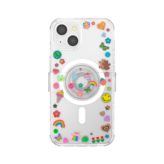 Popsockets PopCase Indie Stickers for iPhone 13/14 Pink
