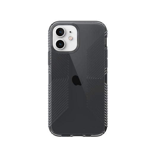 Speck Presidio Perfect-Clear with Grips Case for iPhone 12/12 Pro (Black)