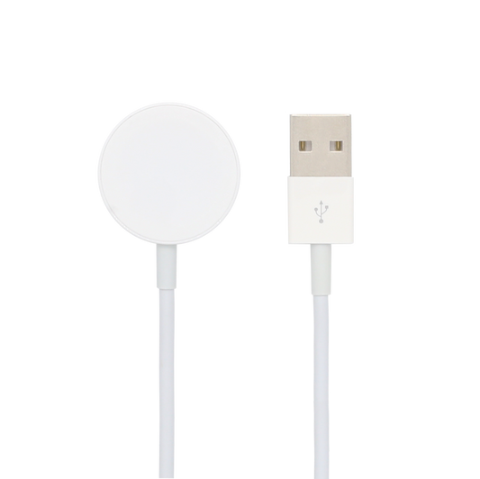 Wisecase Watch Charger for Apple(USB-A) White---2M