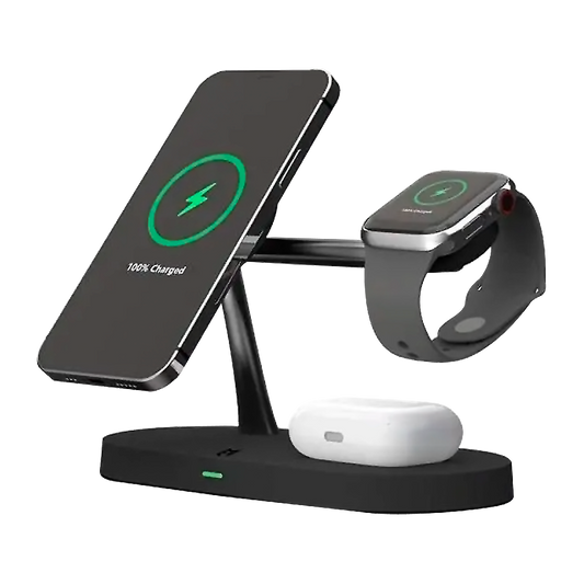 EFM FLUX 4-in-1 Charging Dock with 42W Wall Charger Black