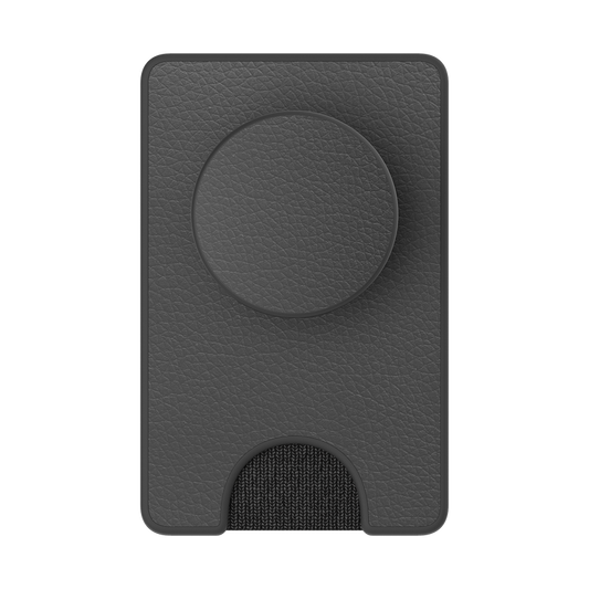 Popsockets PopWallet+Pebbled Vegan Leather Black
