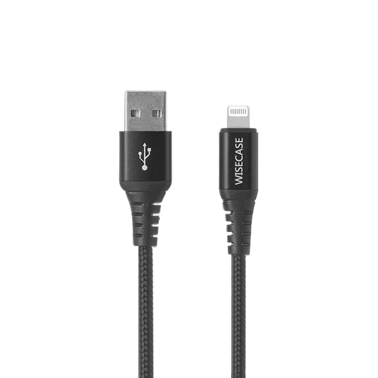 Wisecase 1.5M Lightning To USB Cable Black