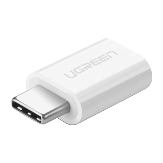 UGREEN USB 3.1 Type C to Micro USB Adapter 2.0 OTG Converter Data Adapter Male to Female White