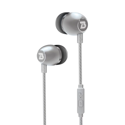 Sonicb Bold Metal Wired Earphone Sliver
