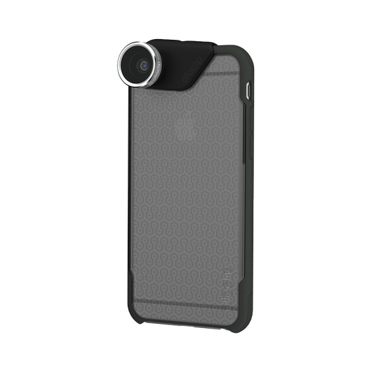 OlloClip 4in1 Photo Lens and Case for iPhone 6/6s Plus (Lens: Silver/Blk Case: Clear/Dark)