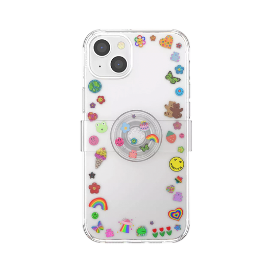 Popsockets PopCase Indie Stickers for iPhone 14 Plus Pink