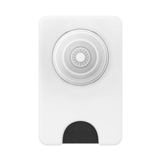 PopSockets PopWallet+ for MagSafe (G2) - White+Clear