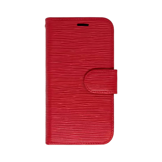 iPhone XR Deluxe Wallet Folio Red
