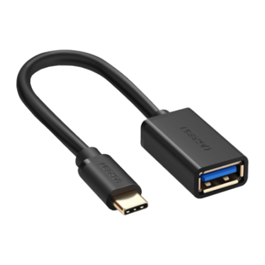 UGREEN USB Type-C Male to USB Type-A 3.0 Female OTG Cable Adapter 15cm Black
