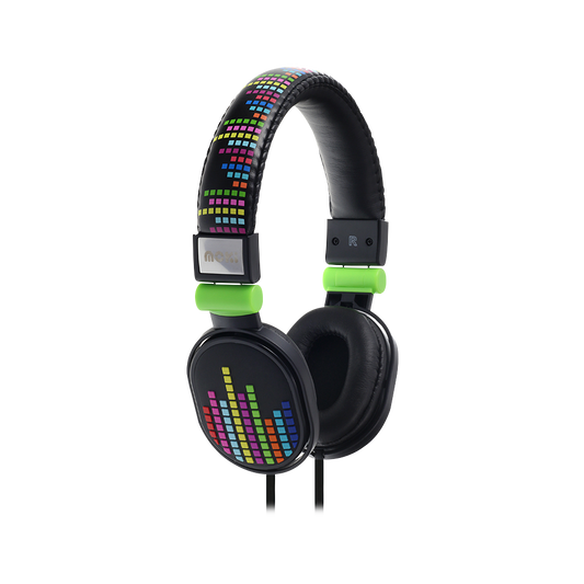 Moki Poppers DJ Style On-Ear Headphones Levels Black