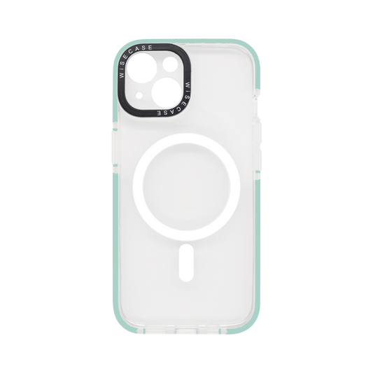 Wisecase iPhone 15 Impact Magsafe Cyan