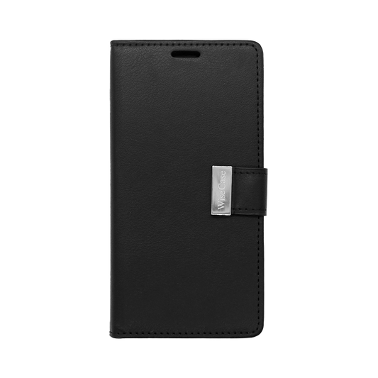 Wisecase iPhone 15 Pocket Diary Wallet Black