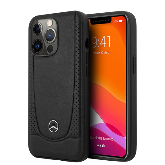 Mercedes Benz HC Leather Urban for iPhone 13 Pro Black