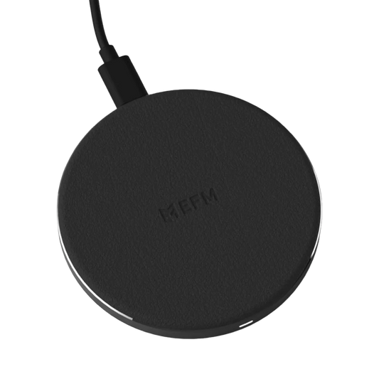 EFM 15W ELeather Wireless Charger Pad Black