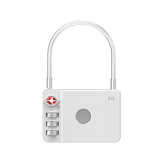 MiLi MiLock Luggage Lock with Integrated Tracker White