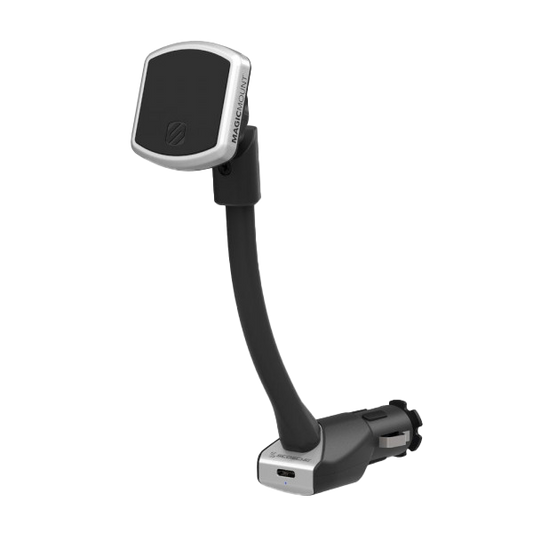 SCOSCHE MagicMount Pro Power - Magnetic Power Socket Mount With USBC-PD Charger Port