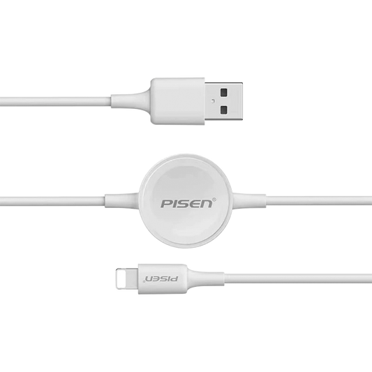 Pisen 2 in 1 Lightning Cable For Apple Watch