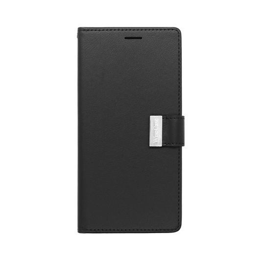 Wisecase iPhone 16 Plus Pocket Diary Wallet - Black