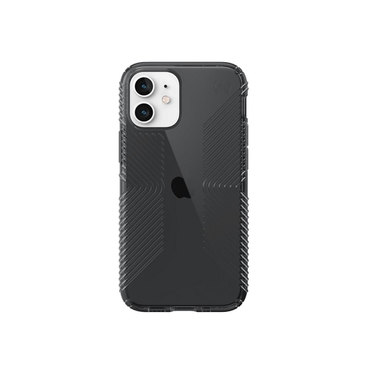 Speck Presidio Perfect-Clear with Grips Case for iPhone 12 mini (Black)