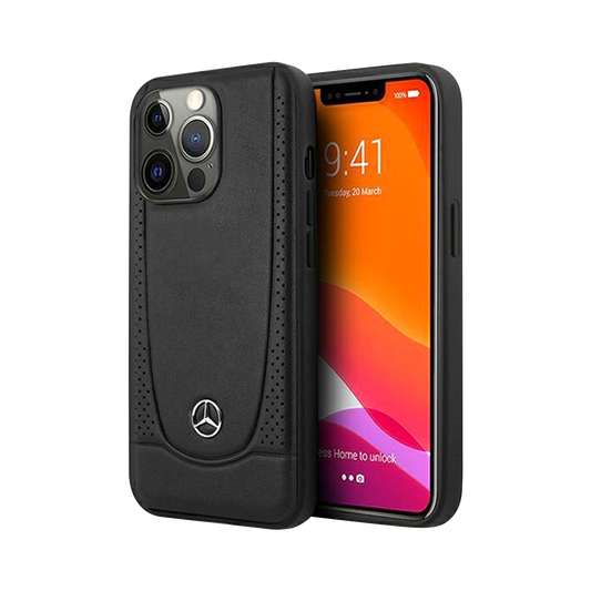 Mercedes Benz HC Leather Urban for iPhone 13 Pro Max Black
