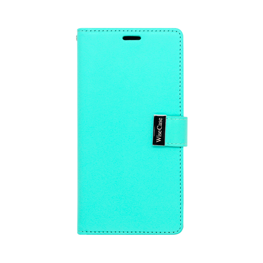 Wisecase iPhone 14 Pro Max Pocket Diary Wallet Cyan