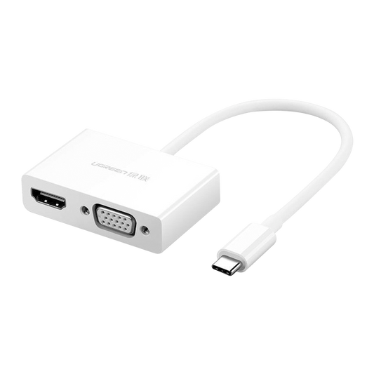 UGREEN Type-C to HDMI VGA Converter White