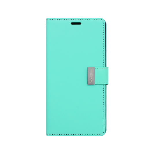 Wisecase iPhone 14 Plus Pocket Diary Wallet Cyan