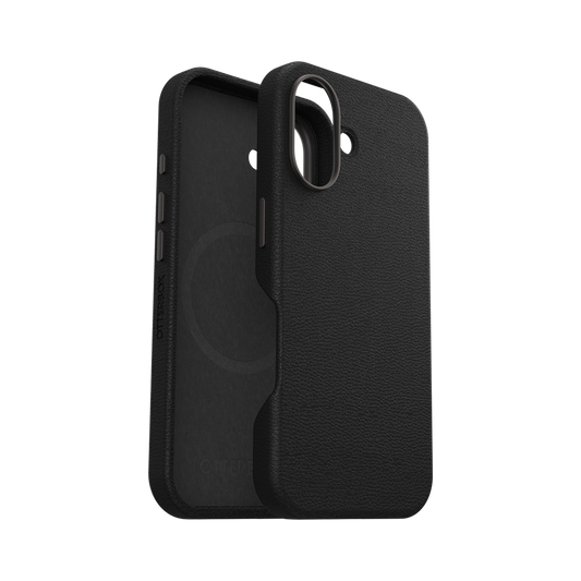 OtterBox Symmetry Cactus Leather Case For iPhone 16 - Noir Ash