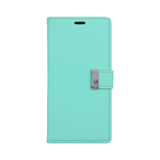 Wisecase iPhone 15 Pro Max Pocket Diary Wallet Cyan