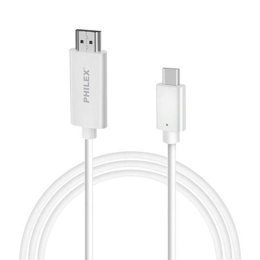 Philex High Res USB-C to HDMI Display Cable White