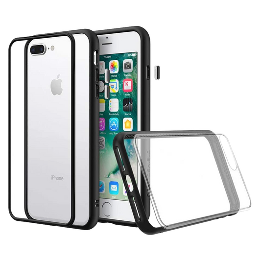RhinoShield Mod case iPhone 7/8 Plus - Black Frame / Clear Back Plate