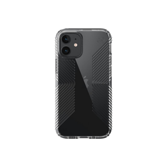 Speck Presidio Perfect-Clear with Grips Case for iPhone 12 mini (Clear)