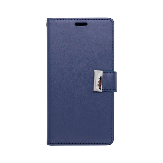 Wisecase iPhone 14 Pocket Diary Wallet Dark Blue