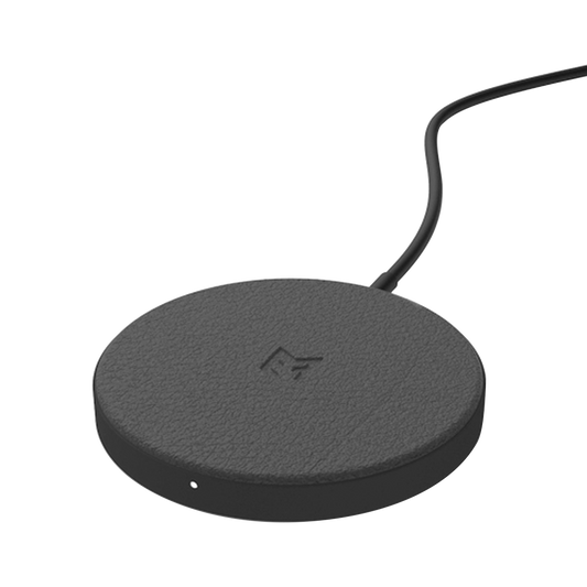 EFM FLUX ELeather Wireless Charging Pad With 20W Wall Charger and MagSage compatibility