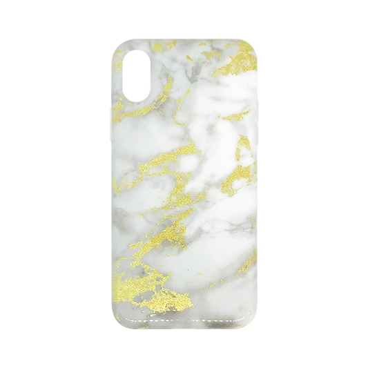 iPhone X Marble Stripe Back Case