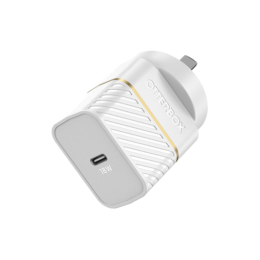 OtterBox USB-C 18W Single Port Wall Charger - White
